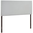 Modway Region Full Upholstered Linen Fabric Headboard in Sky Gray