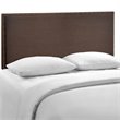 Modway Region Linen Fabric Upholstered Queen Headboard in Dark Brown