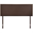 Modway Region Linen Fabric Upholstered Queen Headboard in Dark Brown