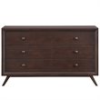 Modway Tracy Modern Style MDF and Rubberwood Dresser in Cappuccino