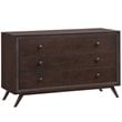 Modway Tracy Modern Style MDF and Rubberwood Dresser in Cappuccino