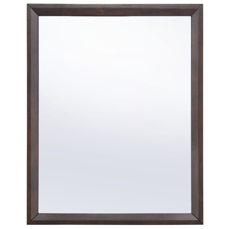 Modway Tracy Modern Style MDF and Rubberwood Mirror in Cappuccino Finish