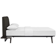 Modway Tracy 3-Piece MDF and Rubberwood Queen Bedroom Set - Cappuccino/Brown