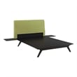 Modway Tracy 3-Piece MDF and Rubberwood Queen Bedroom Set in Cappuccino/Green