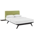 Modway Tracy 3-Piece MDF and Rubberwood Queen Bedroom Set in Cappuccino/Green