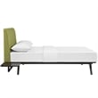 Modway Tracy 3-Piece MDF and Rubberwood Queen Bedroom Set in Cappuccino/Green