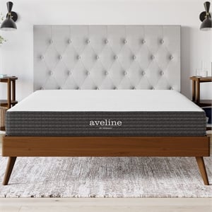 Modway Aveline 8&quot Modern Style Memory Foam Queen Mattress in White