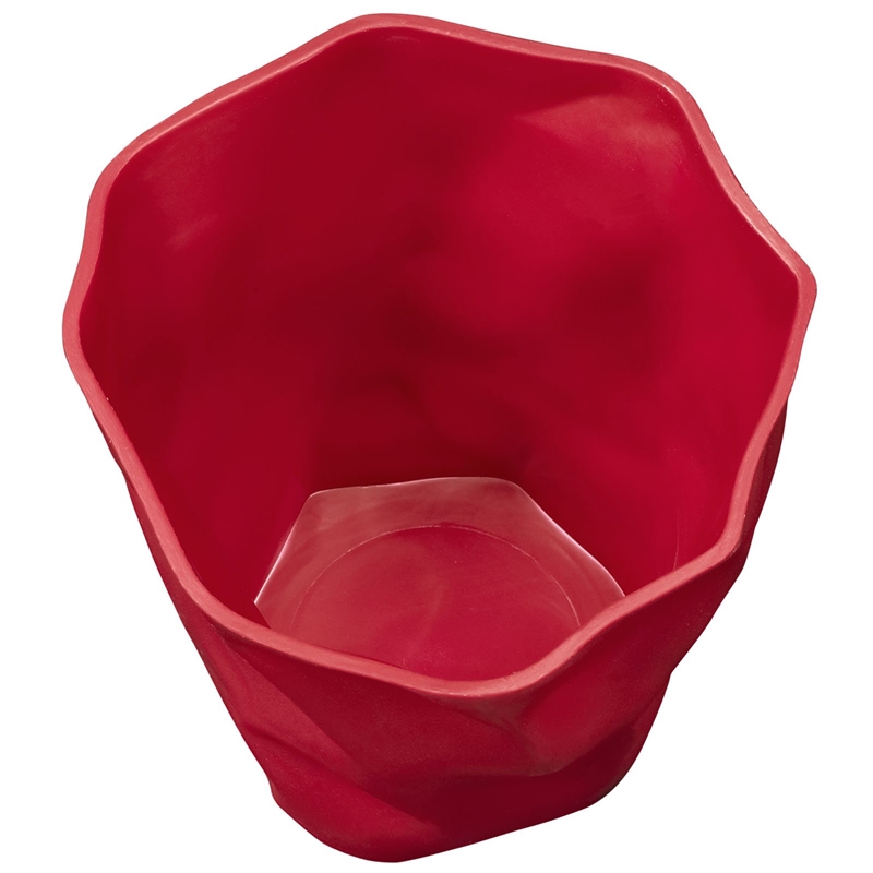 Modway Lava Plastic Pencil Holder in Red