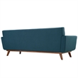 Modway Engage Modern Upholstered Fabric Tufted Sofa in Azure Blue
