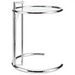 Modway Eileen Gray Modern Glass & Steel End Table in Chrome/Clear