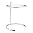 Modway Eileen Gray Modern Glass & Steel End Table in Chrome/Clear