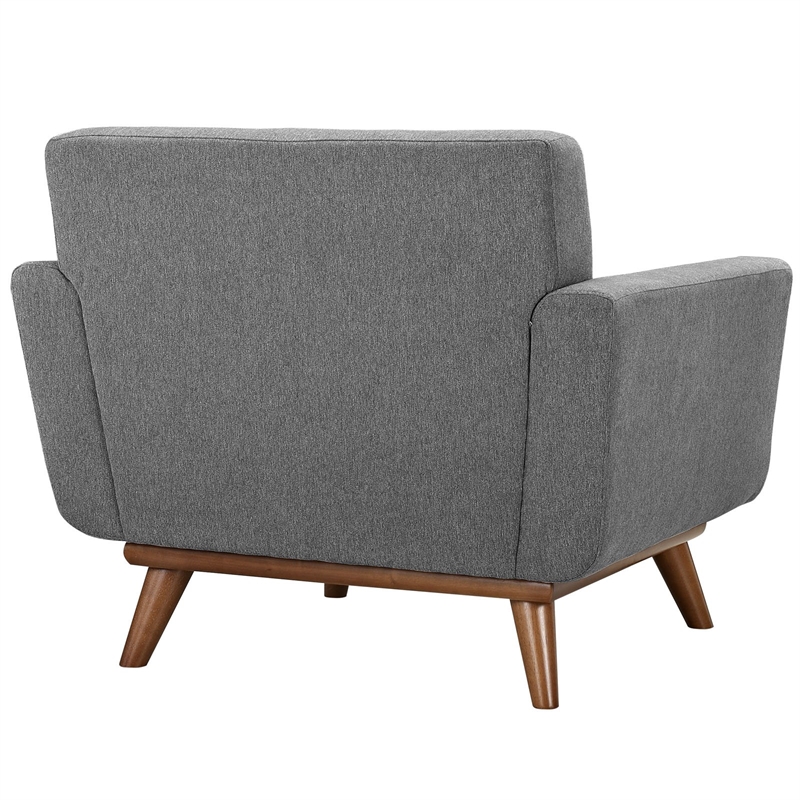 Modway Engage Fabric Armchair in Expectation Gray (Set of 2)