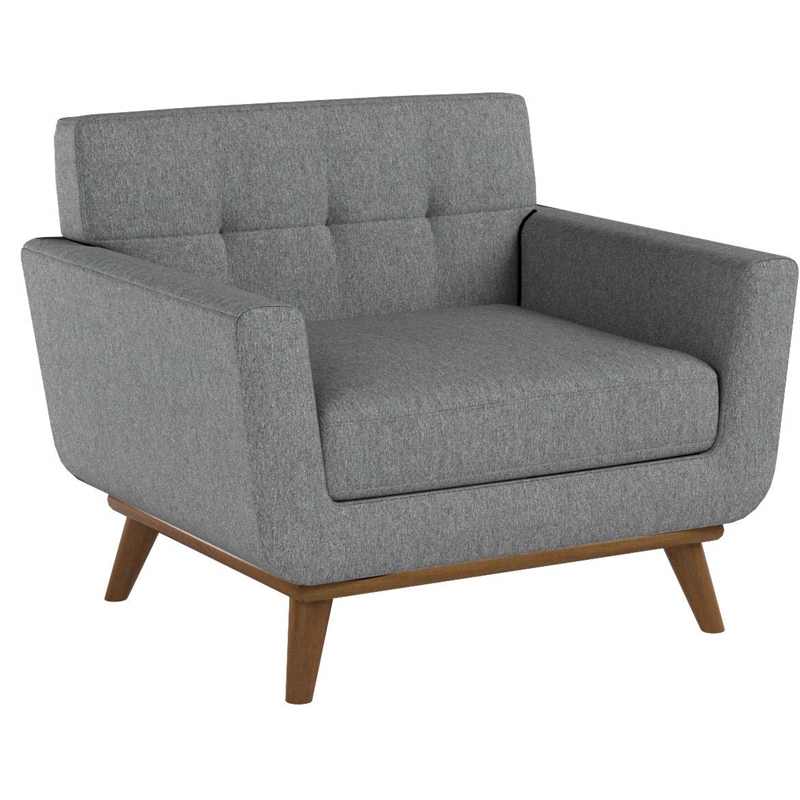 Modway Engage Fabric Armchair in Expectation Gray (Set of 2)