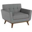 Modway Engage Fabric Armchair in Expectation Gray (Set of 2)