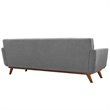 Modway Engage Modern Fabric 2-Piece Sofa Set with Armchairs in Expectation Gray
