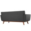 Modway Engage Modern Fabric 2-Piece Set with Loveseat & Armchair in Gray