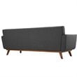 Modway Engage Modern Fabric 2-Piece Sofa Set with Loveseat in Gray