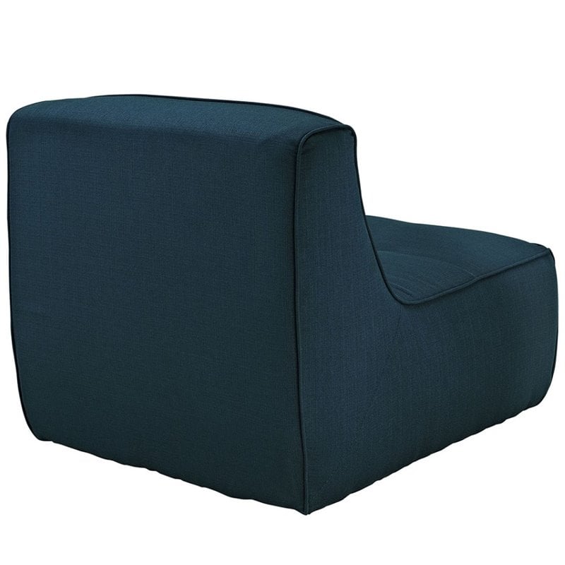 Modway Align Fabric Upholstered Accent Chair in Azure