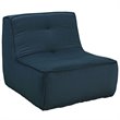 Modway Align Fabric Upholstered Accent Chair in Azure