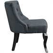 Royal Upholstered Fabric Armchair in Gray