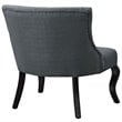 Royal Upholstered Fabric Armchair in Gray
