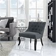 Royal Upholstered Fabric Armchair in Gray