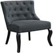 Royal Upholstered Fabric Armchair in Gray