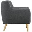 Modway Remark Modern Upholstered Fabric Tufted Armchair in Gray
