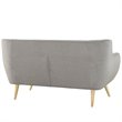Modway Remark Modern Upholstered Fabric Loveseat in Light Gray
