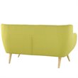 Modway Remark Modern Upholstered Fabric Loveseat in Wheatgrass Green