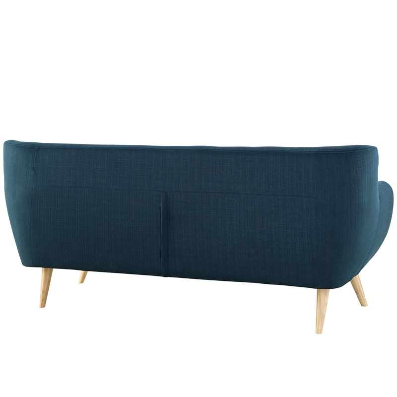 Modway Remark Modern Upholstered Fabric Tufted Sofa in Azure Blue