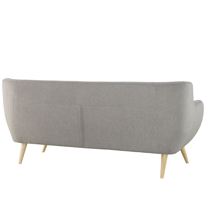 Modway Remark Modern Upholstered Fabric Tufted Sofa in Light Gray