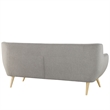 Modway Remark Modern Upholstered Fabric Tufted Sofa in Light Gray