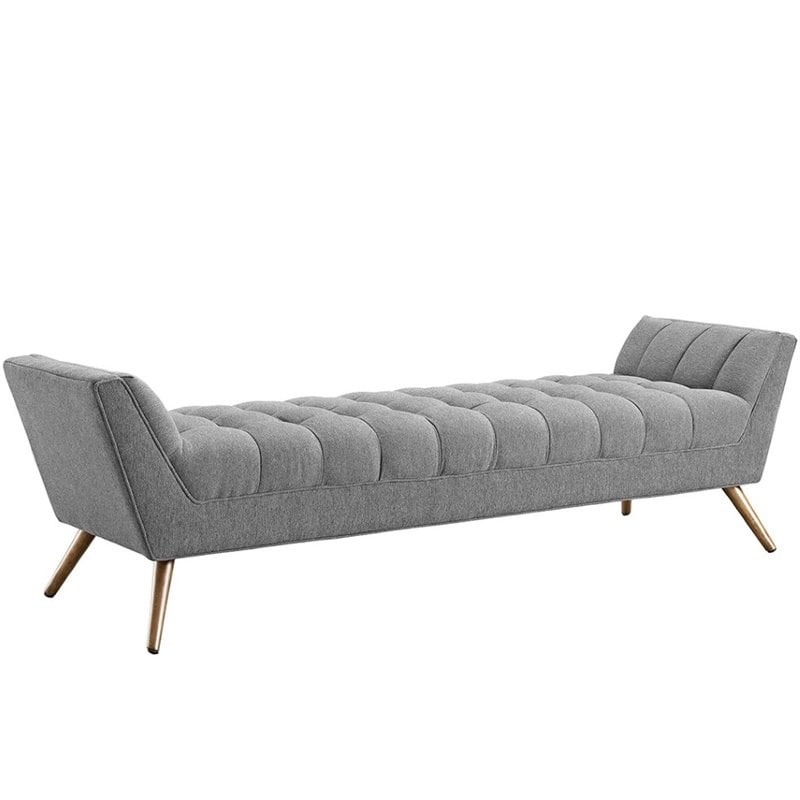 Gray Bedroom Bench - Modway Anticipate Fabric Bedroom Bench In Gold And Gray For Sale Online Ebay / Find bedroom benches at wayfair.