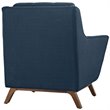 Modway Beguile Modern Finely Upholstered Fabric Armchair in Azure Blue