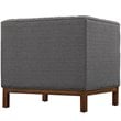 Modway Panache Upholstered Accent Chair in Gray