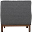 Modway Panache Upholstered Accent Chair in Gray