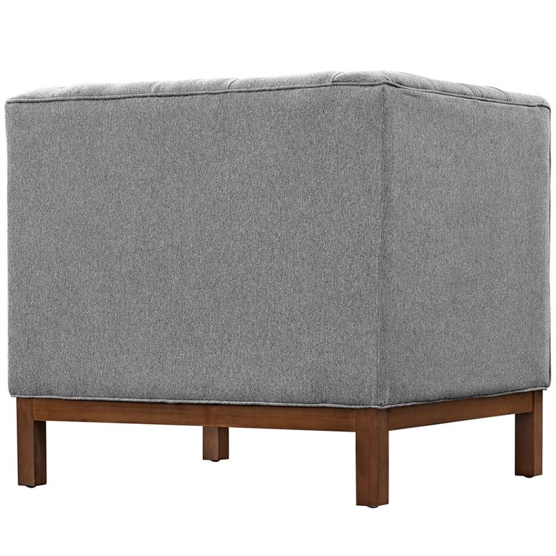 Modway Panache Upholstered Accent Chair in Expectation Gray