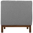 Modway Panache Upholstered Accent Chair in Expectation Gray