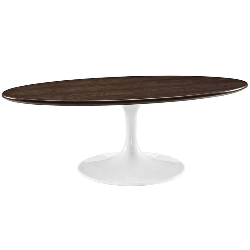 modway lippa oval coffee table