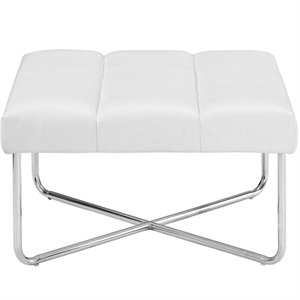 Modway Reach Square Vinyl Ottoman