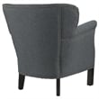 Modway Key Fabric Accent Chair in Gray
