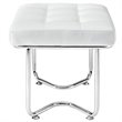 Gibraltar Upholstered Vinyl Lounge Chair in White