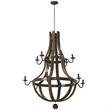 Modway Trebuchet 12 Light Chandelier in Brown