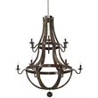 Modway Trebuchet 12 Light Chandelier in Brown