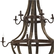 Modway Trebuchet 12 Light Chandelier in Brown