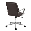 Modway Tile Faux Leather Swivel Office Chair in Brown