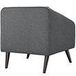 Slide Upholstered Fabric Armchair in Gray