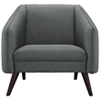 Slide Upholstered Fabric Armchair in Gray