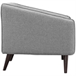 Slide Upholstered Fabric Armchair in LightGray